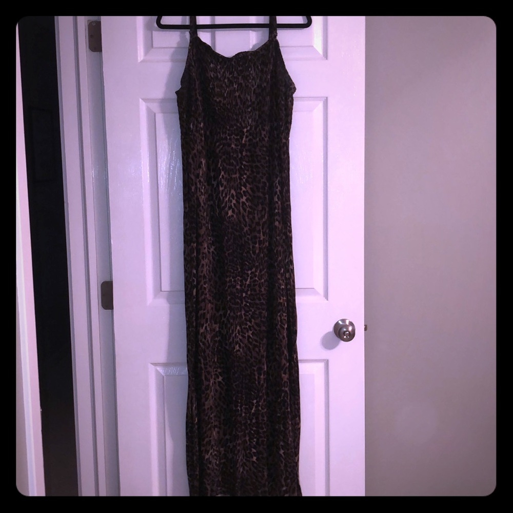 Lane Bryant Leopard Cami Maxi Dress